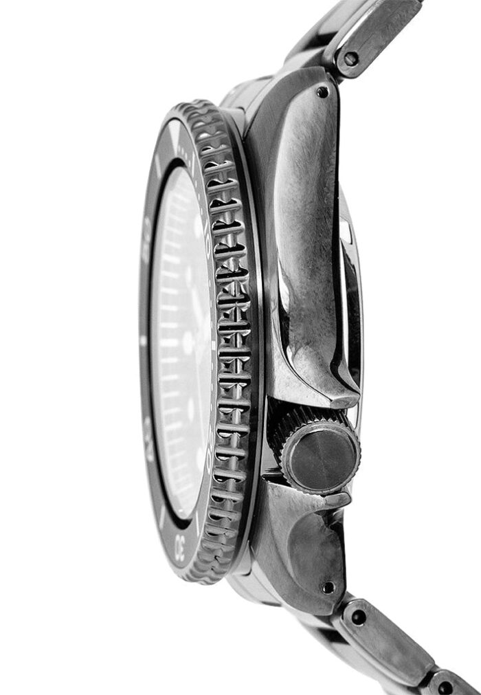 Seiko 5 Sports Automatic Black Dial Black Steel Strap Watch For Men - SRPD65K1 - Image 3